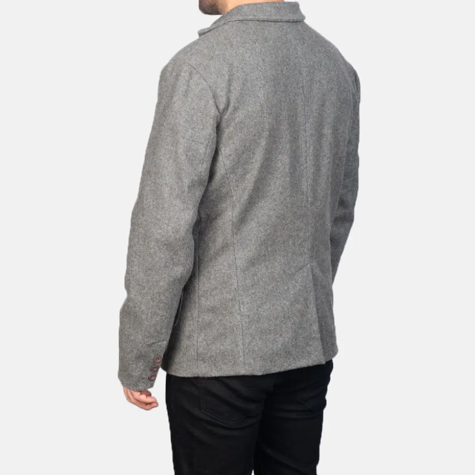 Borges Grey Wool Blazer