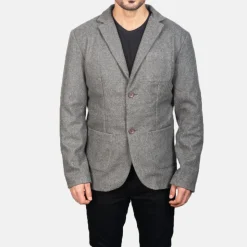 Borges Grey Wool Blazer