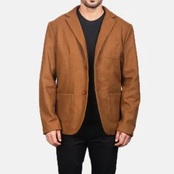 Borges Khaki Wool Blazer