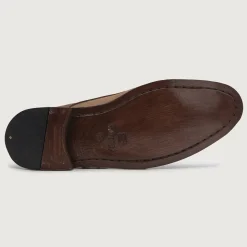 Boston Double Monk Strap Oil Pull-up Brown Leather Shoes