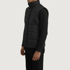 Bryan Black Puffer Vest
