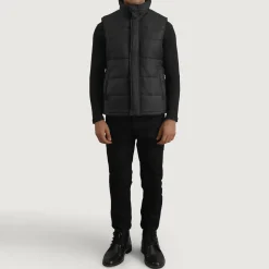 Bryan Black Puffer Vest