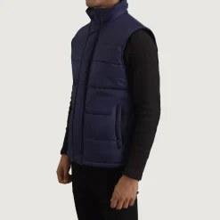 Bryan Blue Puffer Vest