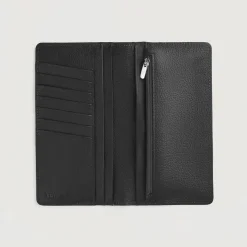 Cameron Black Leather Long Wallet