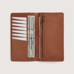 Cameron Brown Leather Long Wallet