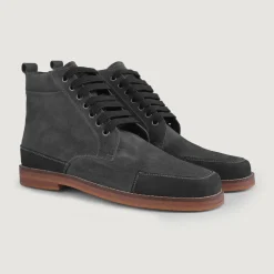 Carnell Moc Toe Grey Suede Boots