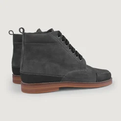 Carnell Moc Toe Grey Suede Boots
