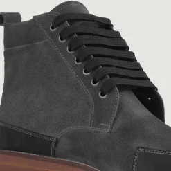 Carnell Moc Toe Grey Suede Boots