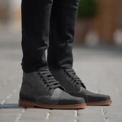 Carnell Moc Toe Grey Suede Boots
