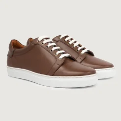 Carter Runn Brown Leather Sneakers