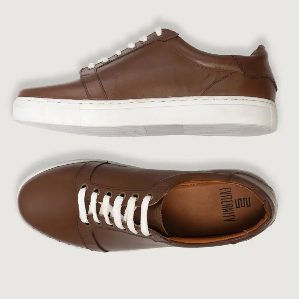 Carter Runn Brown Leather Sneakers