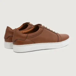 Carter Runn Tan Leather Sneakers