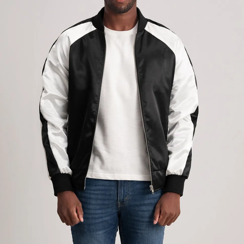 Clarke Black Varsity Jacket