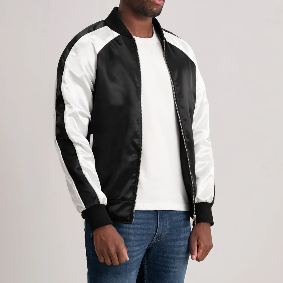Clarke Black Varsity Jacket