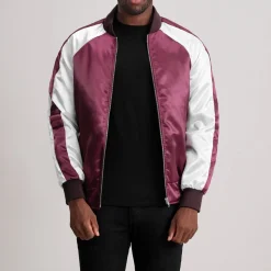 Clarke Maroon Varsity Jacket
