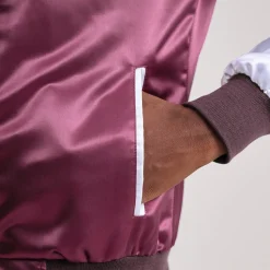 Clarke Maroon Varsity Jacket