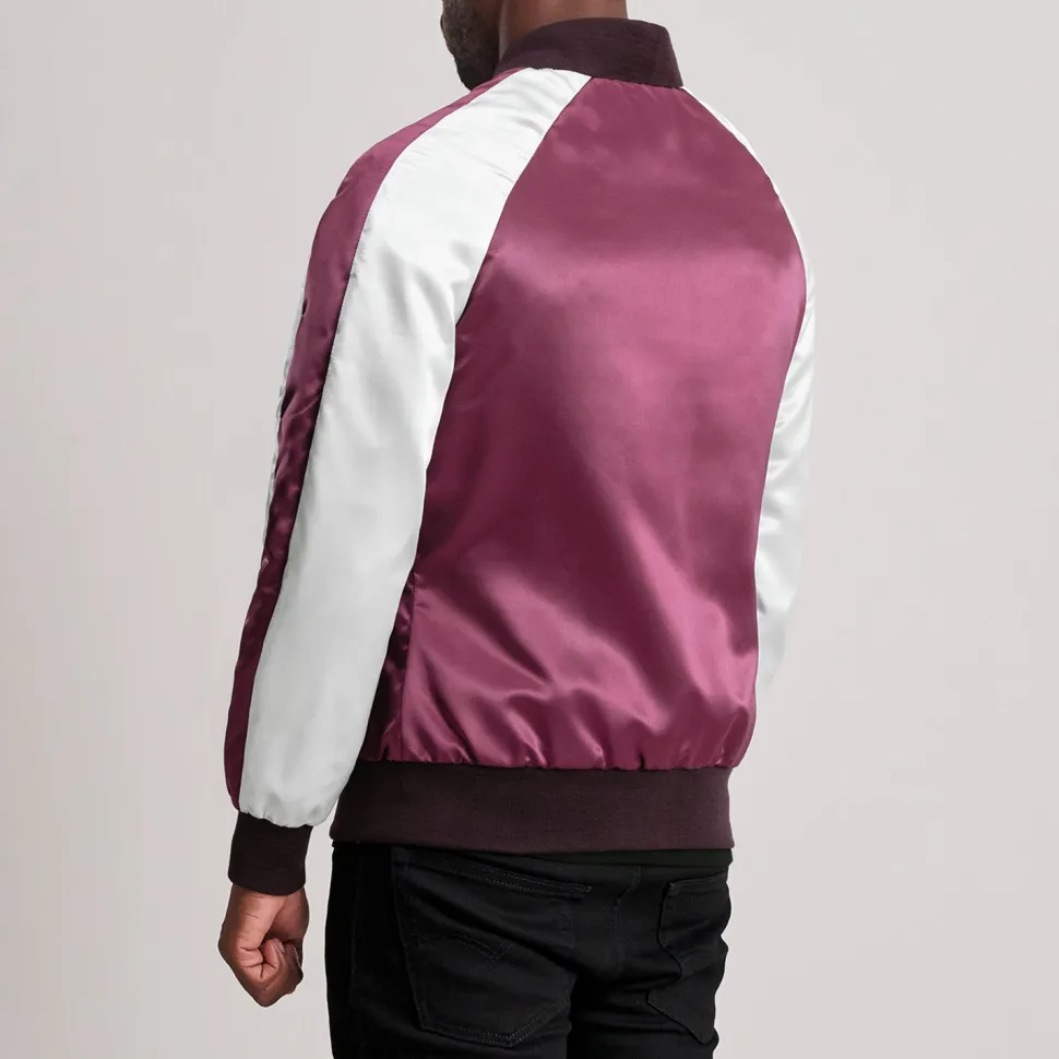 Clarke Maroon Varsity Jacket