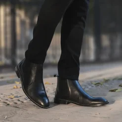 Clarkson Chelsea Black Leather Boots