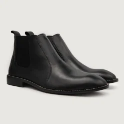 Clarkson Chelsea Black Leather Boots