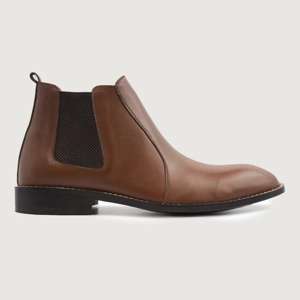 Clarkson Chelsea Brown Leather Boots