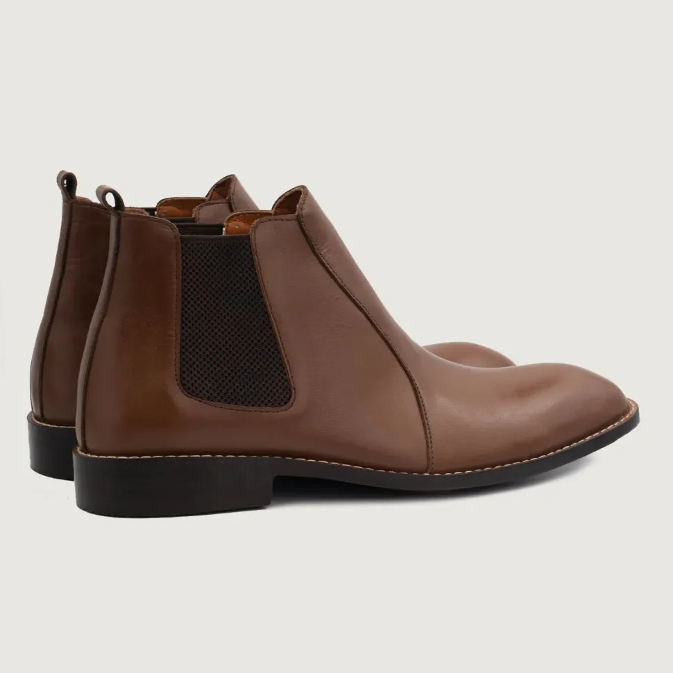 Clarkson Chelsea Brown Leather Boots