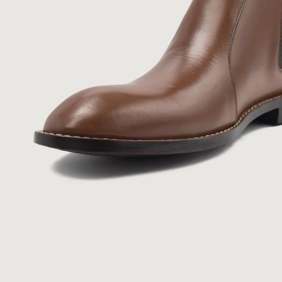 Clarkson Chelsea Brown Leather Boots