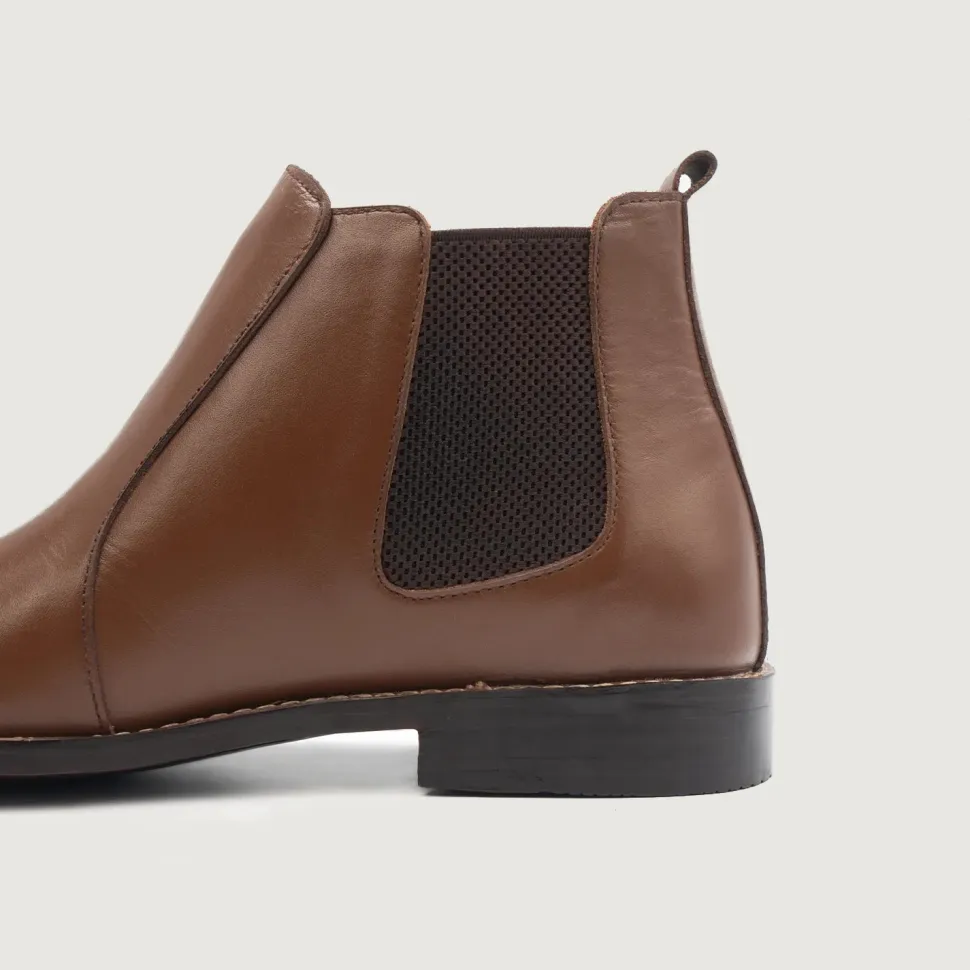 Clarkson Chelsea Brown Leather Boots