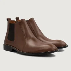 Clarkson Chelsea Brown Leather Boots