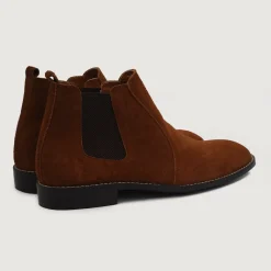 Clarkson Chelsea Brown Suede Leather Boots