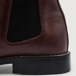 Clarkson Chelsea Maroon Leather Boots