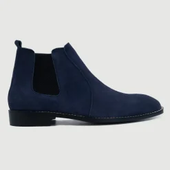 Clarkson Chelsea Midnight Blue Suede Leather Boots