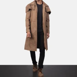 Classic Brown Leather Duster