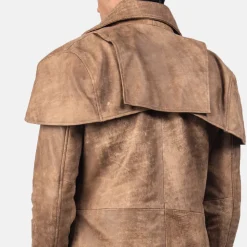 Classic Brown Leather Duster