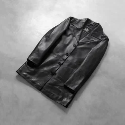 Classmith Black Leather Coat