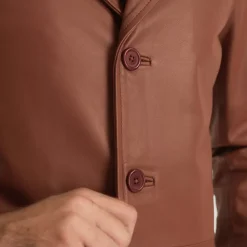 Classmith Brown Leather Coat
