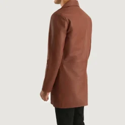 Classmith Brown Leather Coat