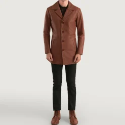 Classmith Brown Leather Coat
