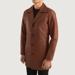 Classmith Brown Leather Coat