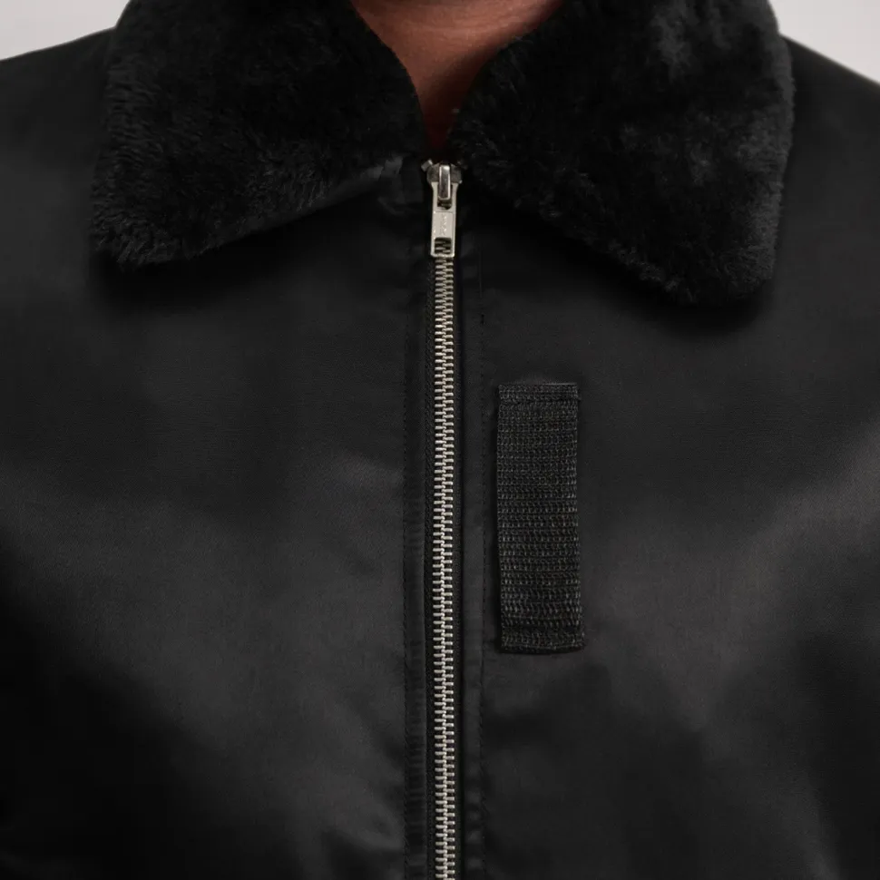 Clyde B-15 Black Bomber Jacket