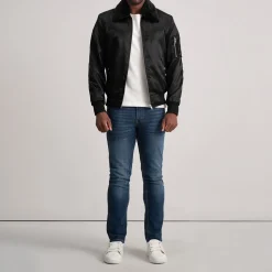Clyde B-15 Black Bomber Jacket