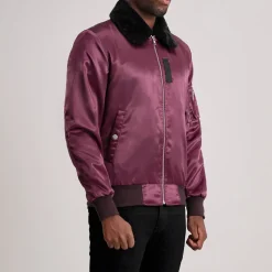 Clyde B-15 Maroon Bomber Jacket