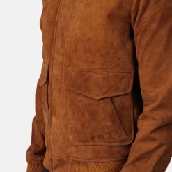 Coffmen Brown Suede A2 Bomber Jacket