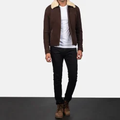 Coffner Brown Shearling Fur Jacket