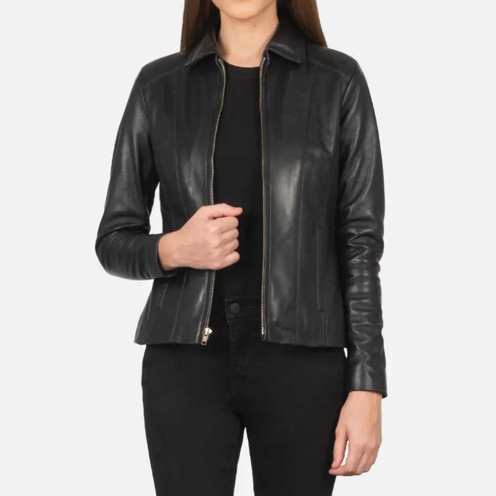 Colette Black Leather Jacket