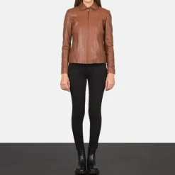 Colette Brown Leather Jacket