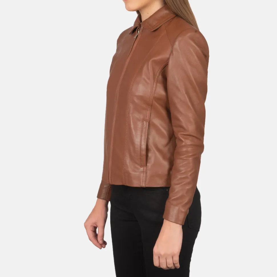 Colette Brown Leather Jacket