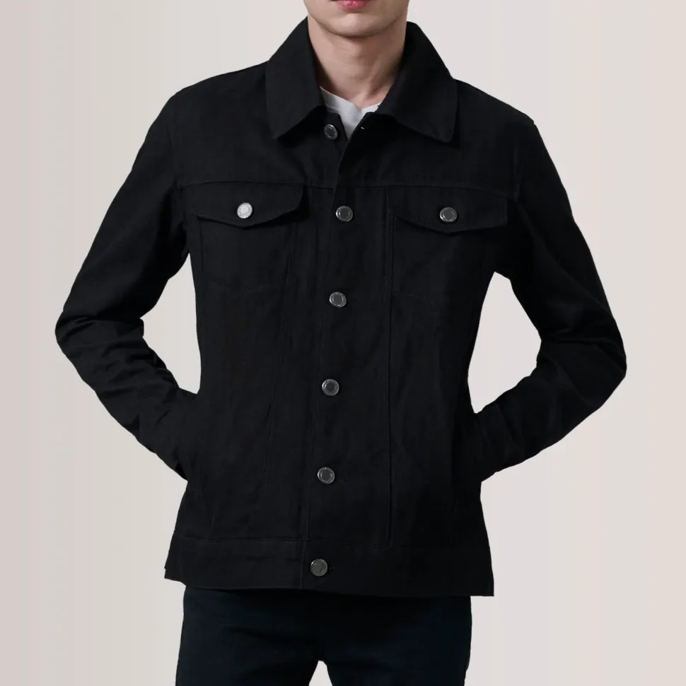 Conard Black Denim Trucker Jacket