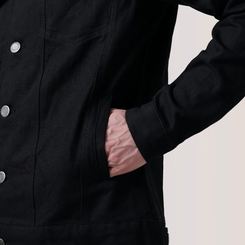 Conard Black Denim Trucker Jacket