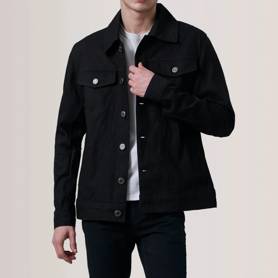 Conard Black Denim Trucker Jacket