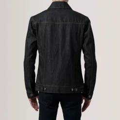 Conard Faded Black Denim Trucker Jacket